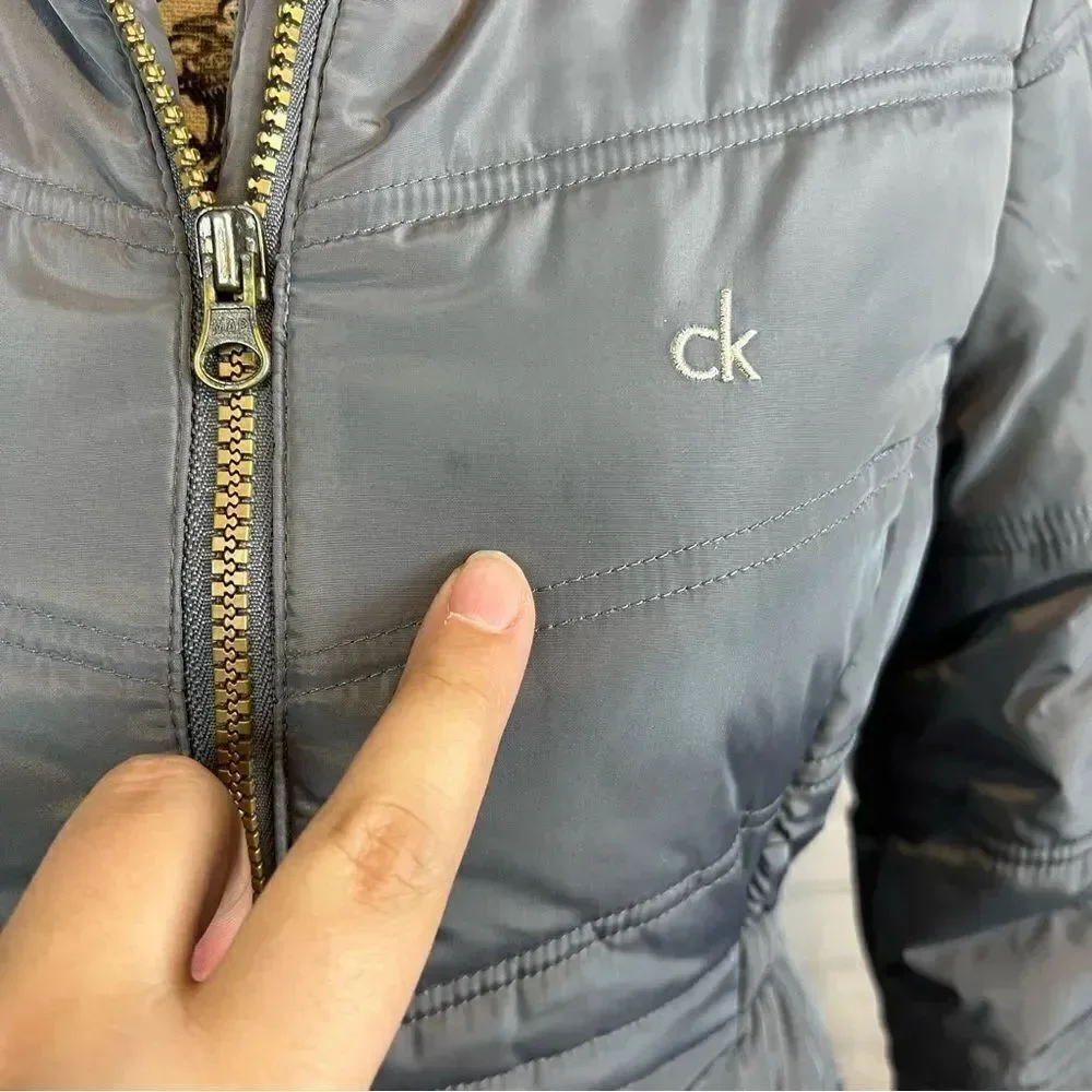 Calvin Klein Jeans Grey Puffer Jacket